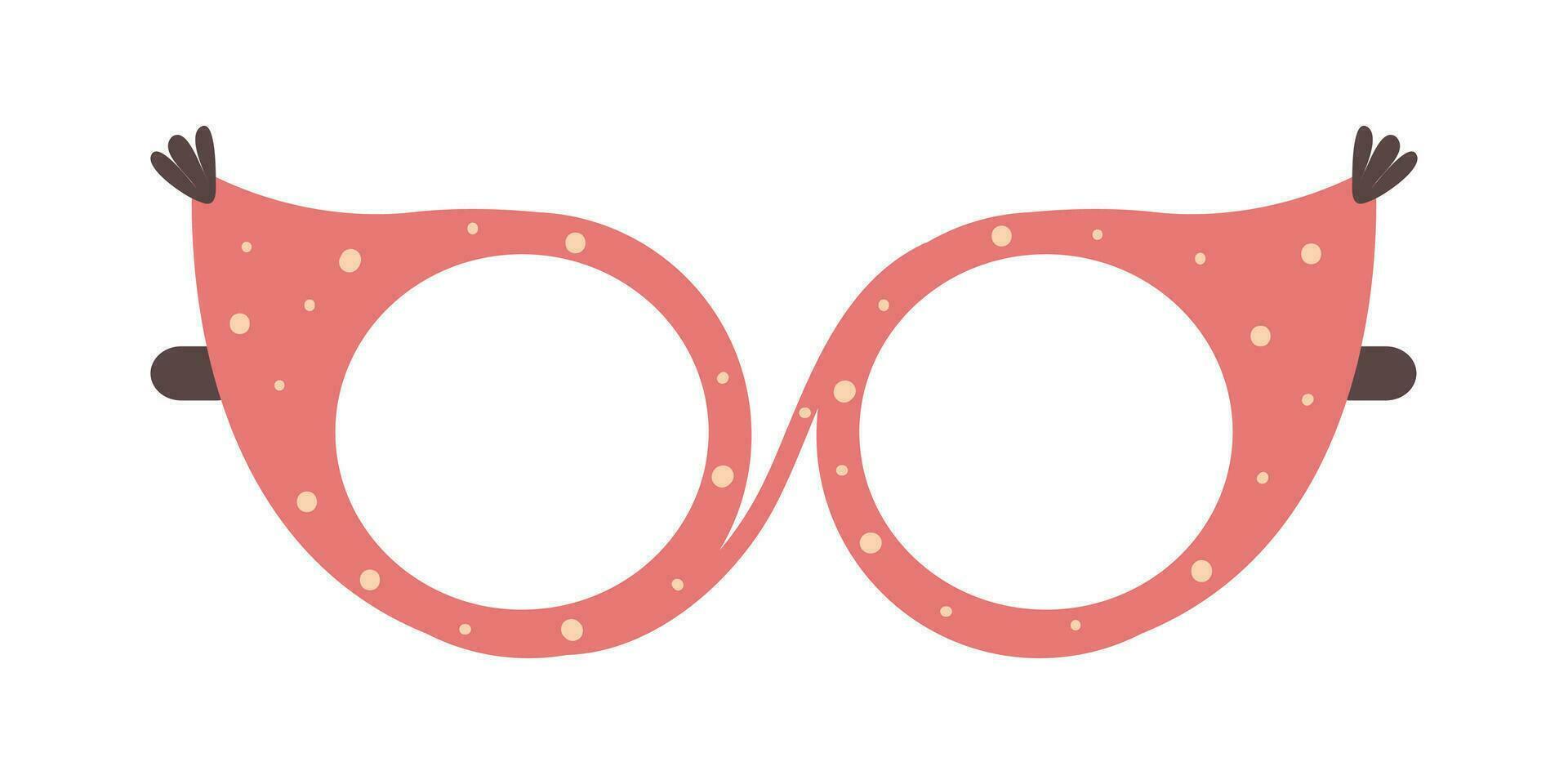 Sonnenbrille, Brille Symbol. Vektor Illustration, eben Design. komisch Sommer- Brille Illustration.