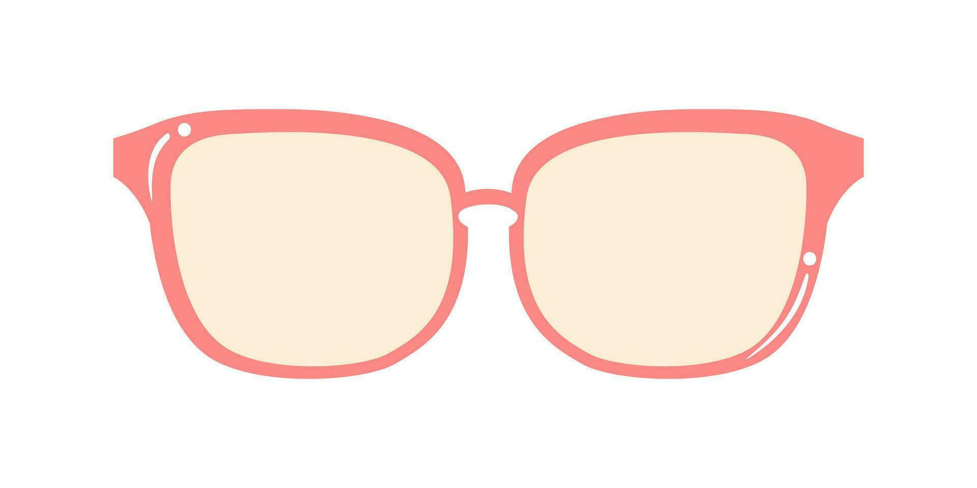 Sonnenbrille, Brille Symbol. Vektor Illustration, eben Design. komisch Sommer- Brille Illustration.