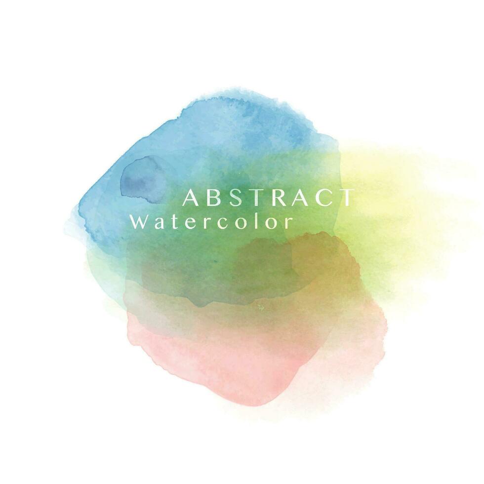 gemischt Farbe abstrakt Aquarell Hintergrund vektor