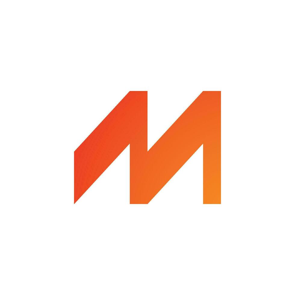 brev m logotyp design mall element vektor