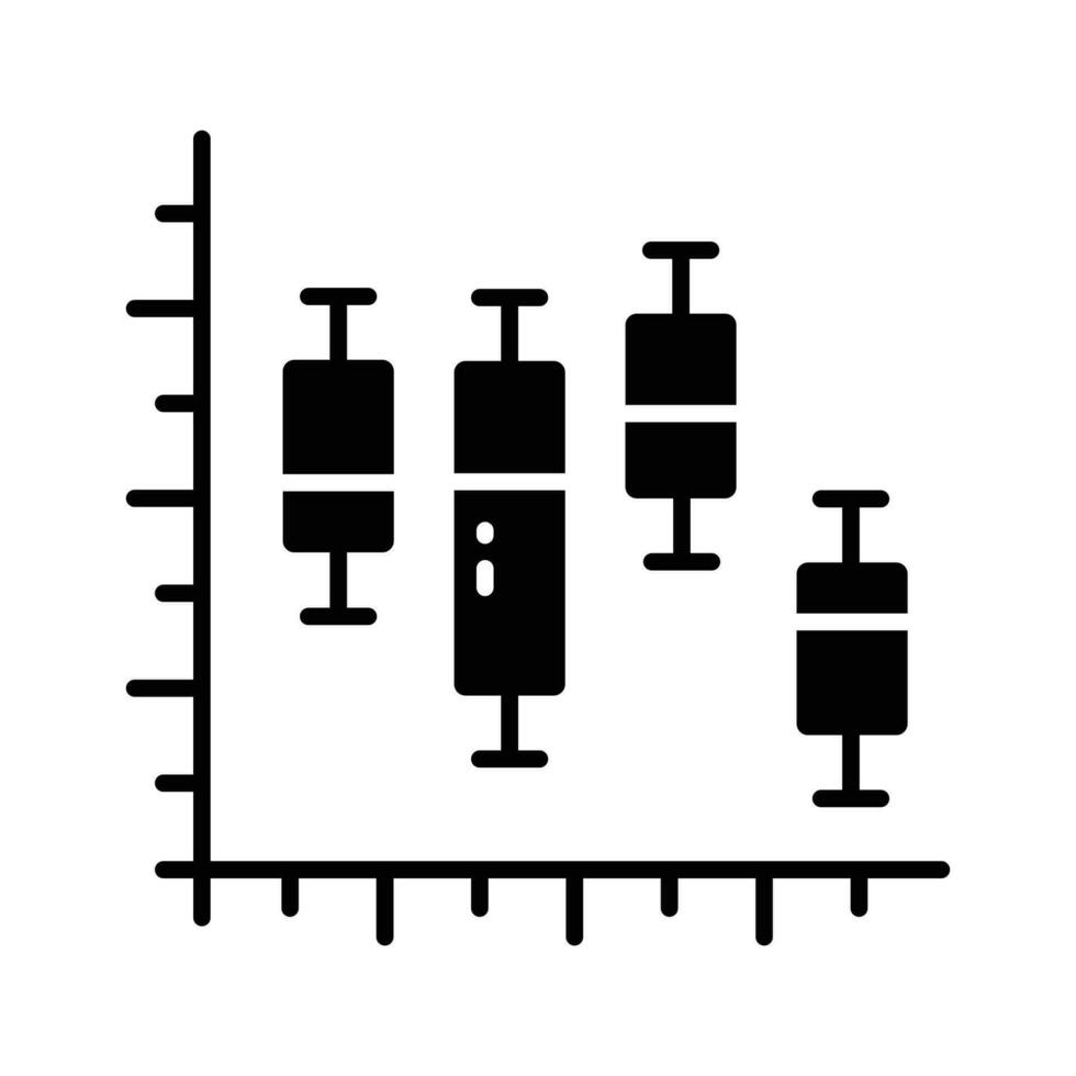 vorsichtig gefertigt Symbol von Leuchter Diagramm im modisch Stil, Prämie Vektor Design