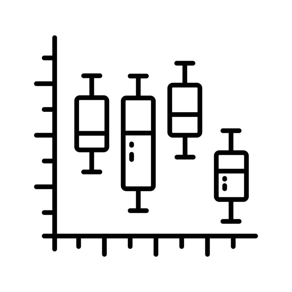 vorsichtig gefertigt Symbol von Leuchter Diagramm im modisch Stil, Prämie Vektor Design