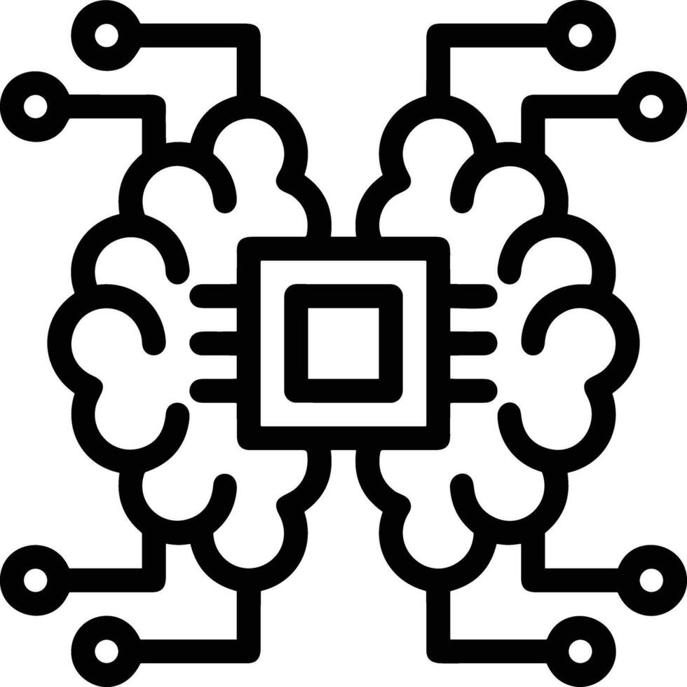 Gehirn Idee Symbol Symbol Vektor Bild. Illustration von das kreativ Intelligenz denken Design Bild