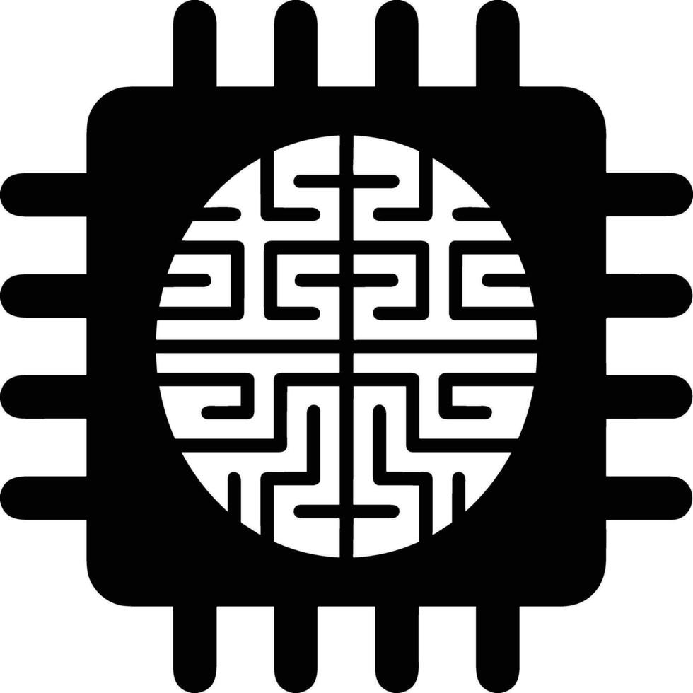 Gehirn Idee Symbol Symbol Vektor Bild. Illustration von das kreativ Intelligenz denken Design Bild