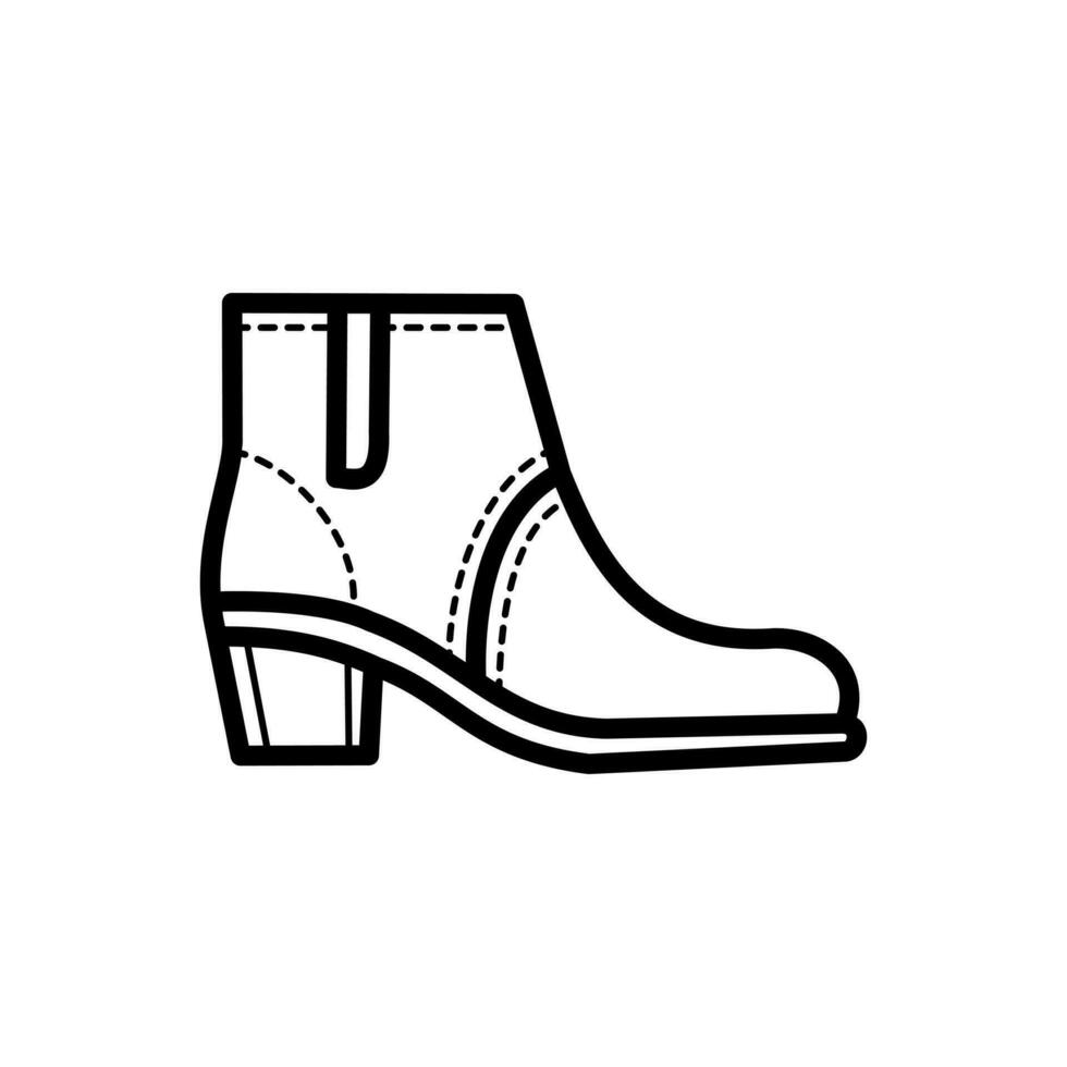 Frauen Stiefel Symbol Design isoliert auf Weiß Hintergrund vektor