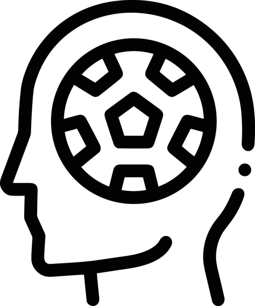 Gehirn Idee Symbol Symbol Vektor Bild. Illustration von das kreativ Intelligenz denken Design Bild