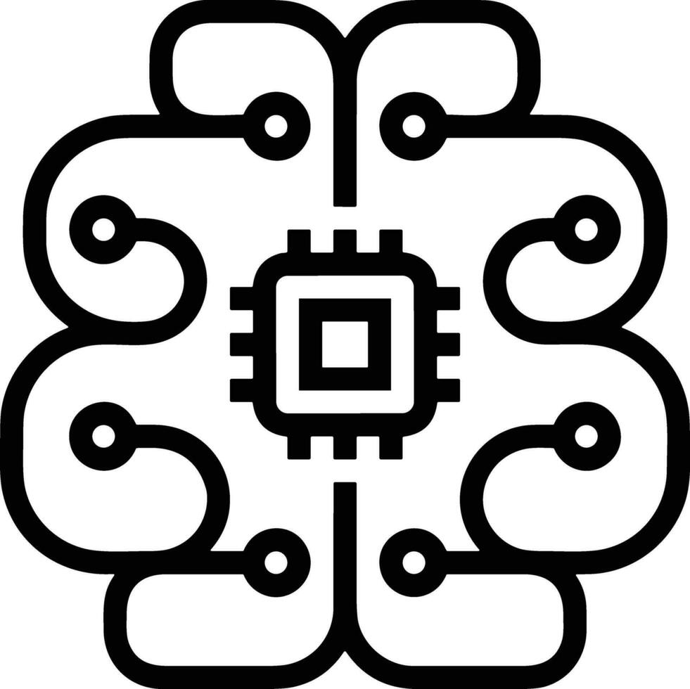 Gehirn Idee Symbol Symbol Vektor Bild. Illustration von das kreativ Intelligenz denken Design Bild