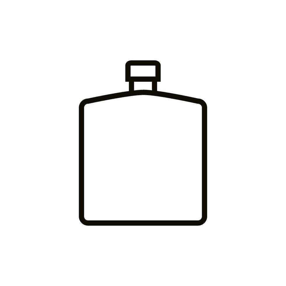 flaska ikon vektor. flaska för vatten illustration tecken. flaska av alkohol symbol eller logotyp. vektor