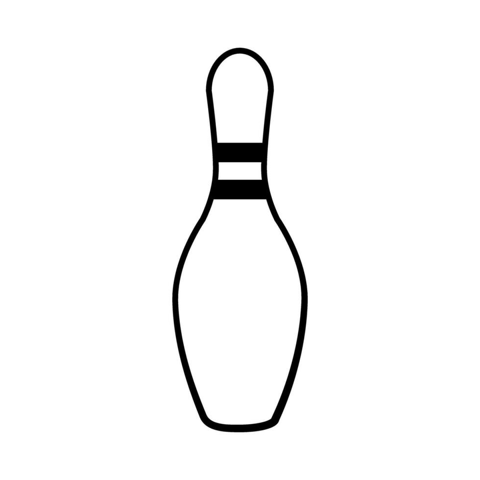 Bowling Symbol Vektor. Kegelspiel Illustration unterzeichnen. Streik Symbol oder Logo. vektor