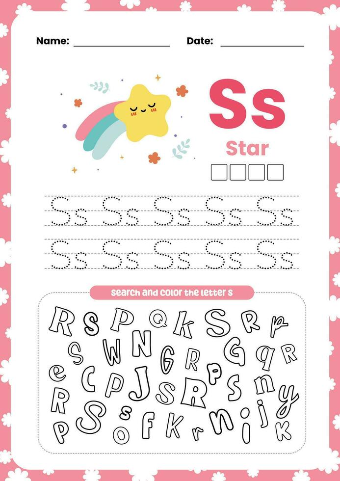 platt design vektor lära sig alfabet brev engelsk Flash-kort tryckbar affisch för barn aktivitet