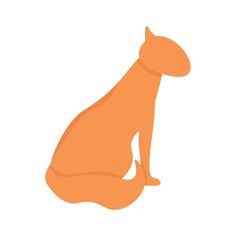 ingefära katt vektor illustration