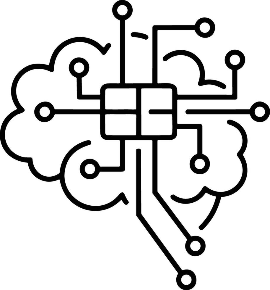 Gehirn Idee Symbol Symbol Vektor Bild. Illustration von das kreativ Intelligenz denken Design Bild. eps 10