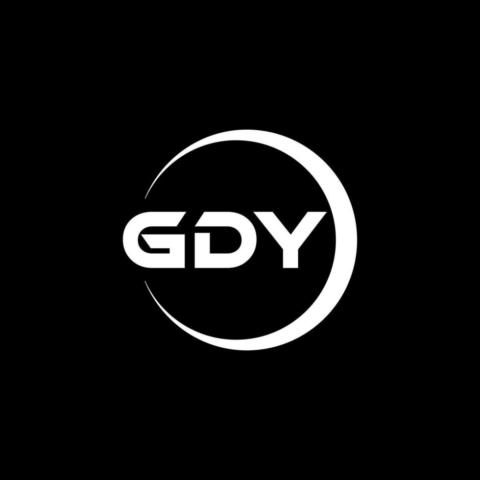 gdy logotyp design, inspiration för en unik identitet. modern elegans och kreativ design. vattenmärke din Framgång med de slående detta logotyp. vektor