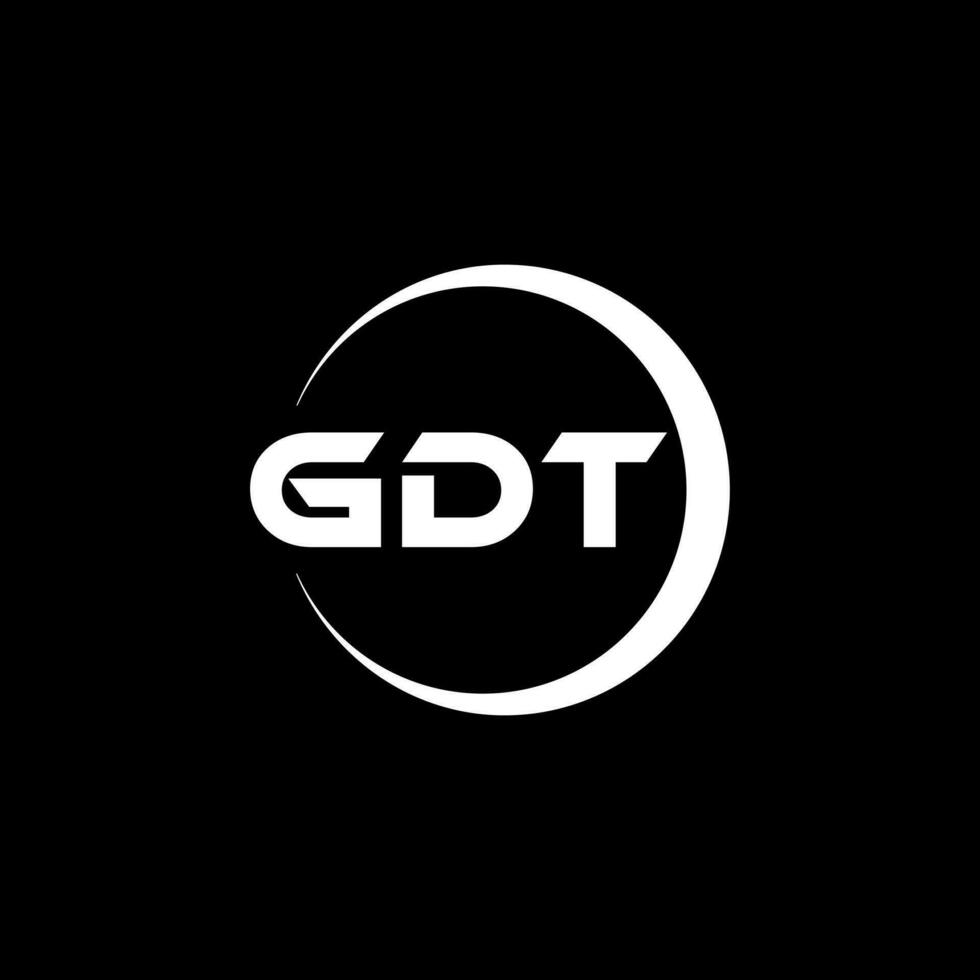 gdt logotyp design, inspiration för en unik identitet. modern elegans och kreativ design. vattenmärke din Framgång med de slående detta logotyp. vektor