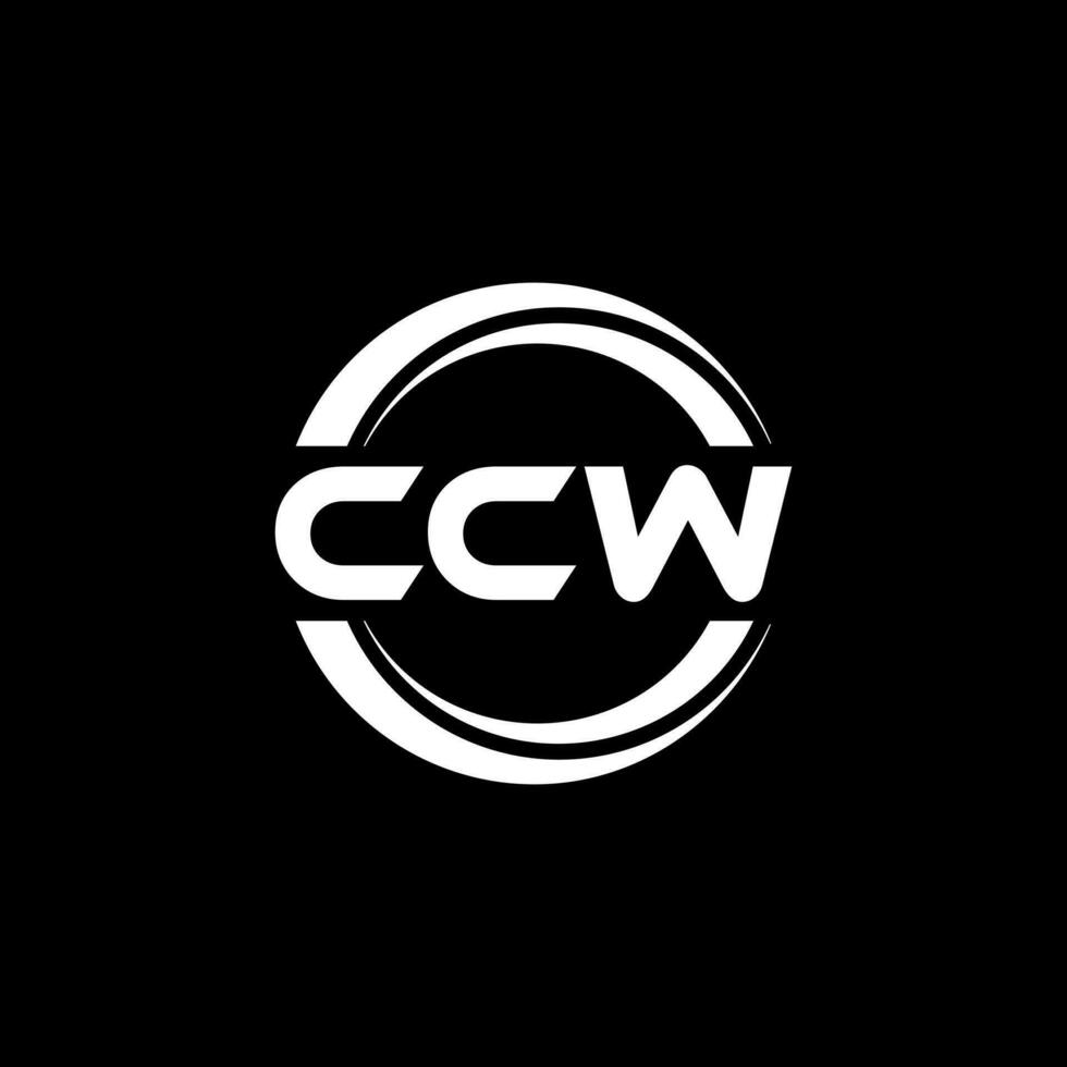 ccw logotyp design, inspiration för en unik identitet. modern elegans och kreativ design. vattenmärke din Framgång med de slående detta logotyp. vektor