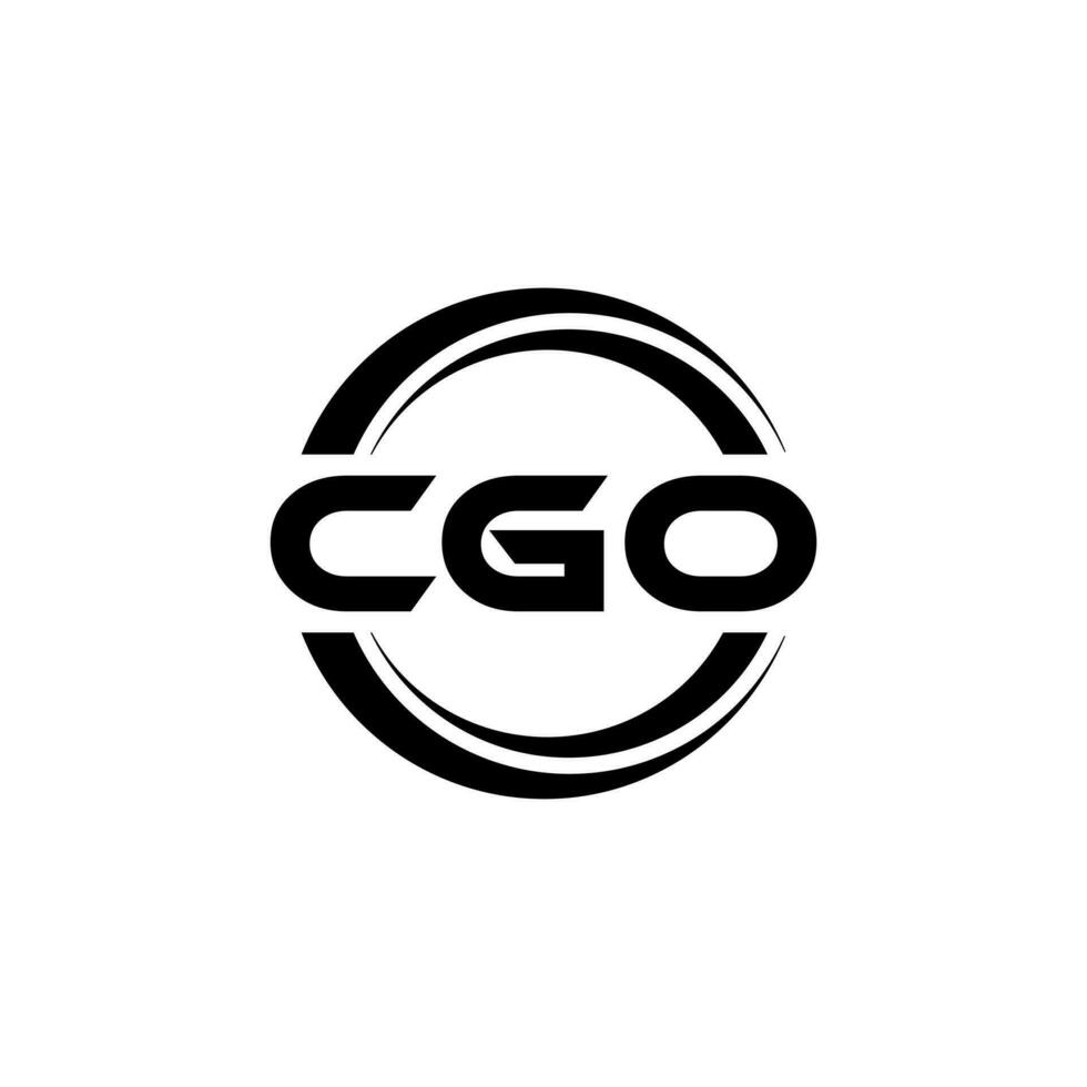 cgo Logo Design, Inspiration zum ein einzigartig Identität. modern Eleganz und kreativ Design. Wasserzeichen Ihre Erfolg mit das auffällig diese Logo. vektor