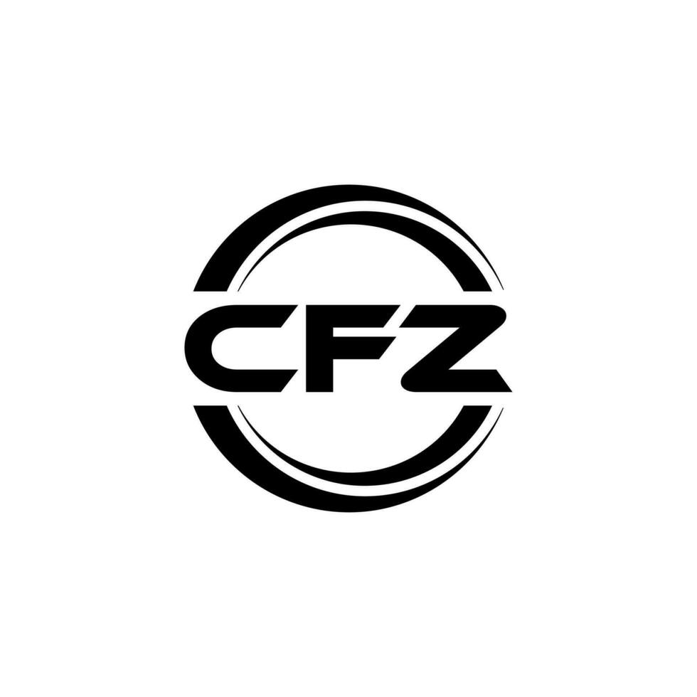 cfz logotyp design, inspiration för en unik identitet. modern elegans och kreativ design. vattenmärke din Framgång med de slående detta logotyp. vektor