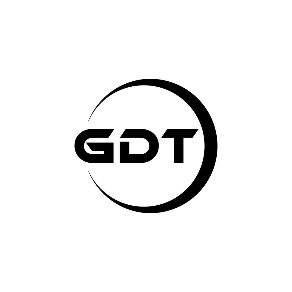 gdt logotyp design, inspiration för en unik identitet. modern elegans och kreativ design. vattenmärke din Framgång med de slående detta logotyp. vektor