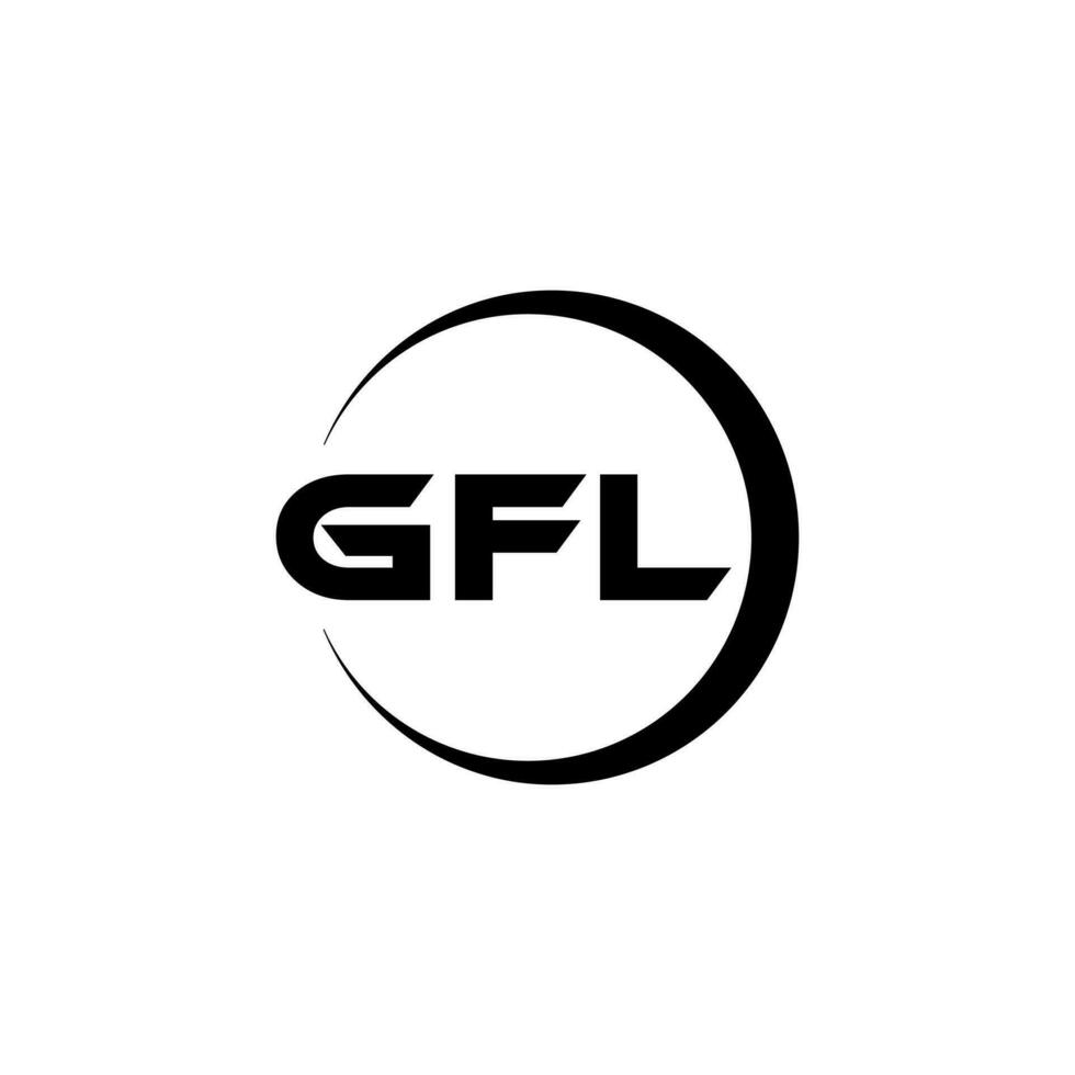 gfl logotyp design, inspiration för en unik identitet. modern elegans och kreativ design. vattenmärke din Framgång med de slående detta logotyp. vektor