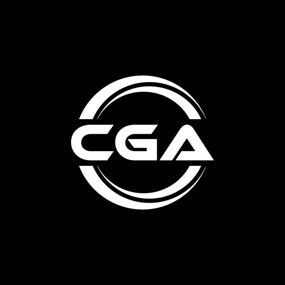 cga logotyp design, inspiration för en unik identitet. modern elegans och kreativ design. vattenmärke din Framgång med de slående detta logotyp. vektor