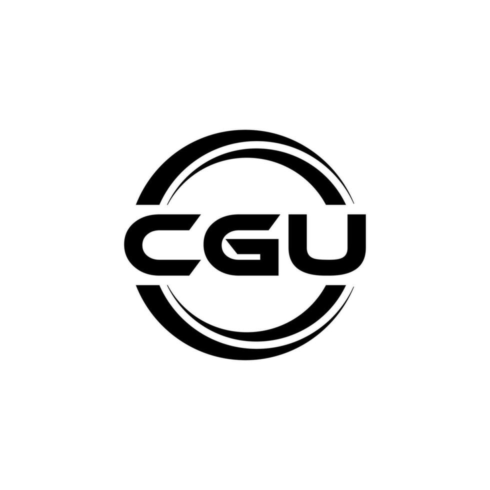 cgu logotyp design, inspiration för en unik identitet. modern elegans och kreativ design. vattenmärke din Framgång med de slående detta logotyp. vektor