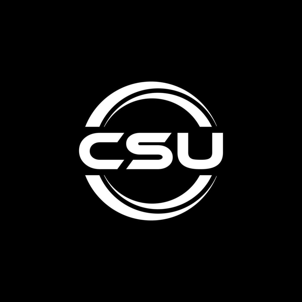 csu logotyp design, inspiration för en unik identitet. modern elegans och kreativ design. vattenmärke din Framgång med de slående detta logotyp. vektor