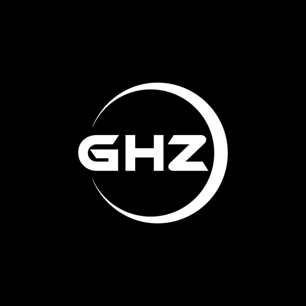 ghz logotyp design, inspiration för en unik identitet. modern elegans och kreativ design. vattenmärke din Framgång med de slående detta logotyp. vektor