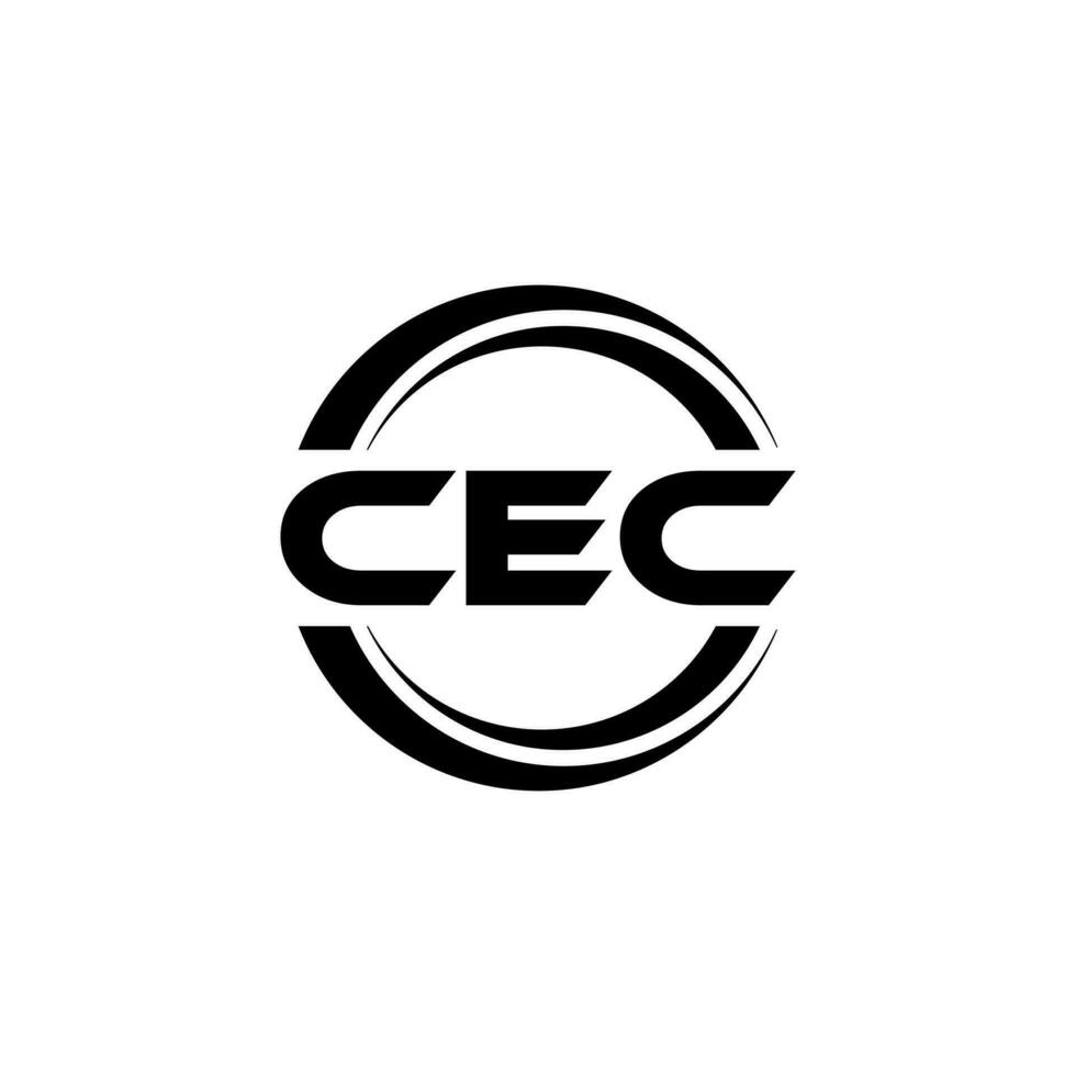 cec logotyp design, inspiration för en unik identitet. modern elegans och kreativ design. vattenmärke din Framgång med de slående detta logotyp. vektor