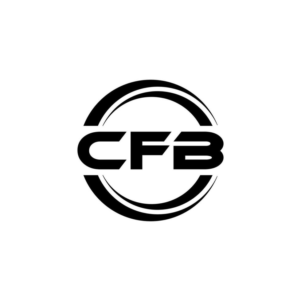 cfb logotyp design, inspiration för en unik identitet. modern elegans och kreativ design. vattenmärke din Framgång med de slående detta logotyp. vektor