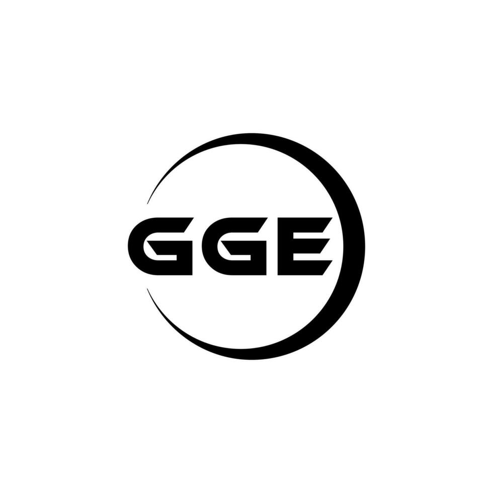 gge logotyp design, inspiration för en unik identitet. modern elegans och kreativ design. vattenmärke din Framgång med de slående detta logotyp. vektor