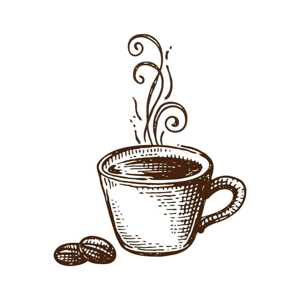 Kafé logotyp - kaffe affär logotyp - minimal logotyp design vektor