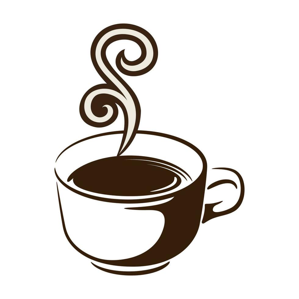 Cafe Logo - - Kaffee Geschäft Logo - - minimal Logo Design vektor