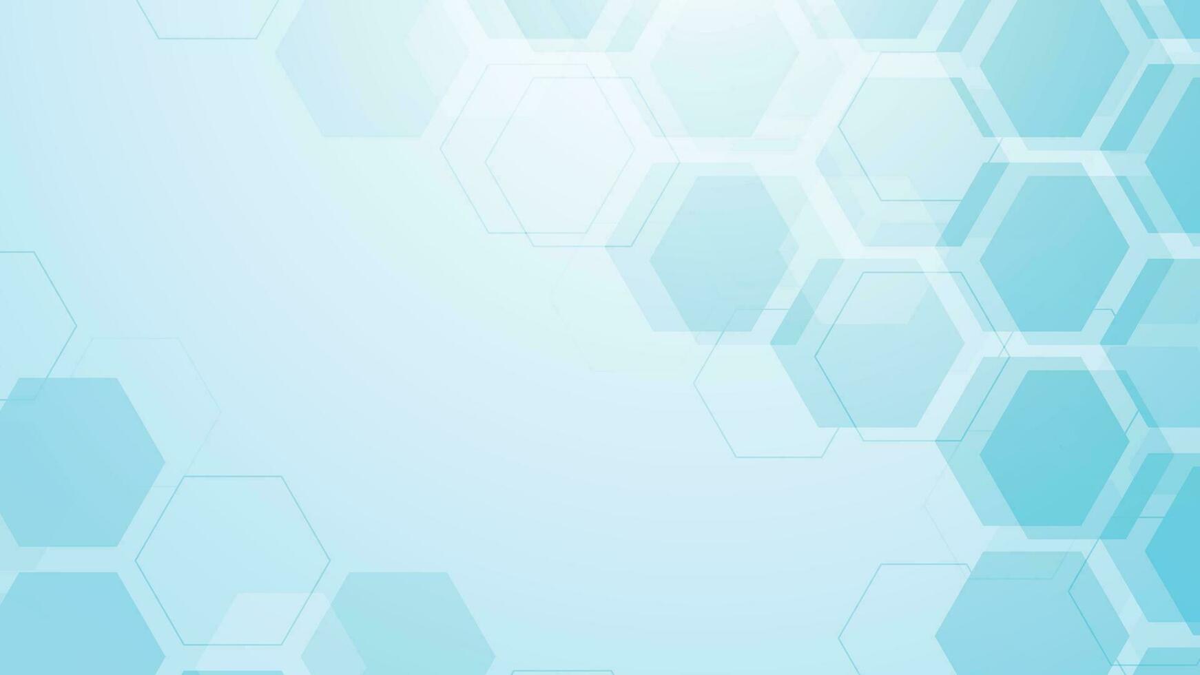 abstrakt Hexagon Hintergrund Blau hd vektor