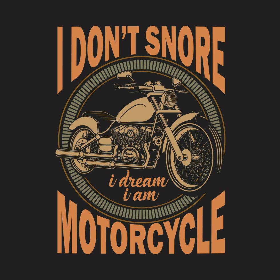 Motorrad-T-Shirt vektor