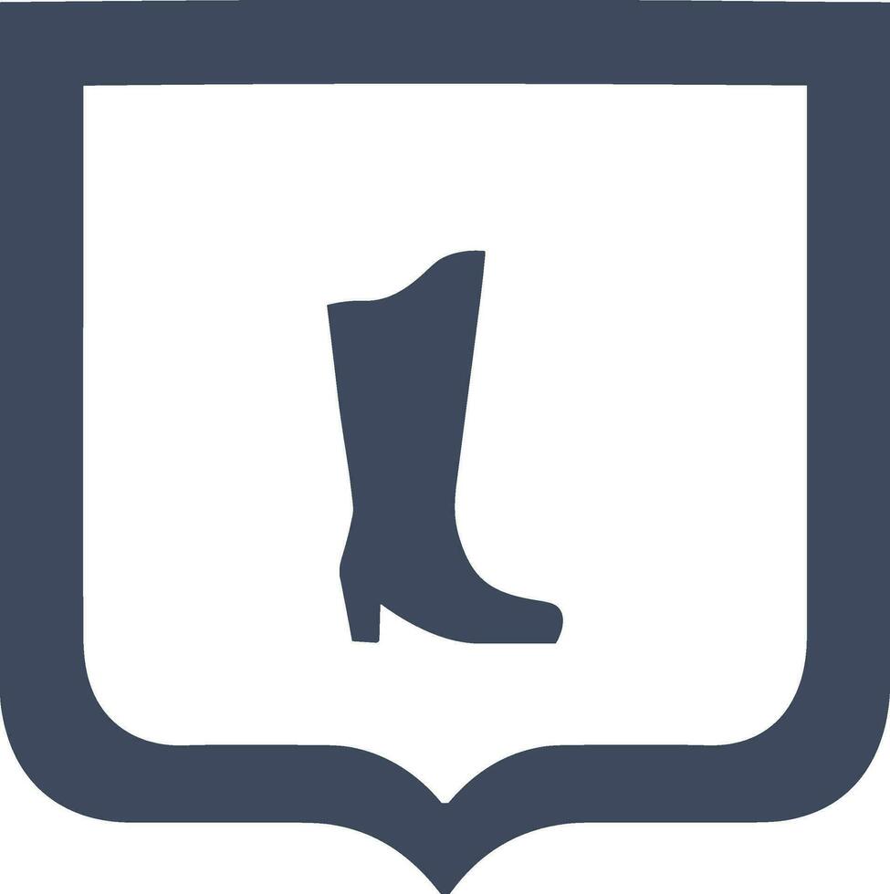 Stiefel Symbol Symbol Vektor Bild. Illustration von das Stiefel Schuhwerk Schuh Design Bild. eps 10