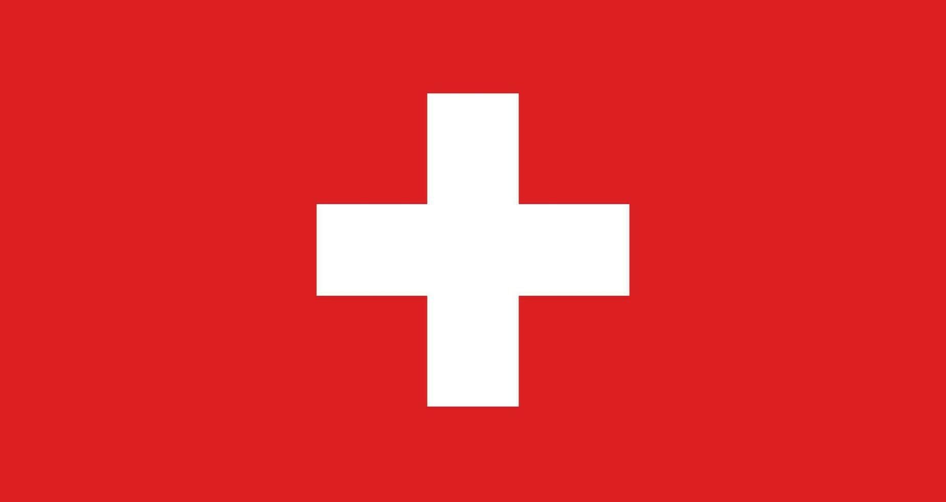 Schweiz Flagge, Illustration von Schweiz Flagge kostenlos Vektor