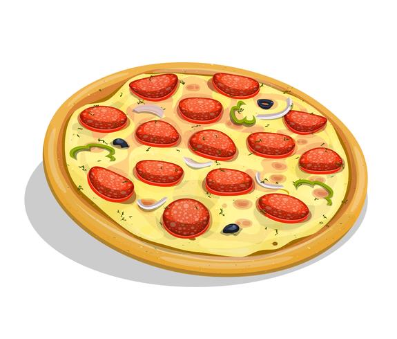 Peperoni Pizza vektor