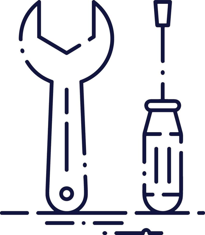 Schraubendreher Reparatur Symbol Symbol Vektor Bild. Illustration von das Fix Toolkit Design Bild. eps 10