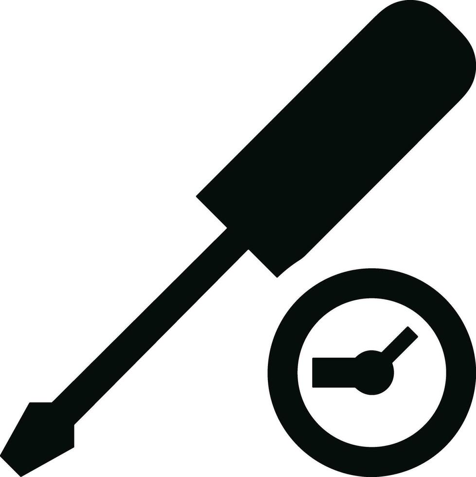 skruvmejsel reparera ikon symbol vektor bild. illustration av de fixera toolkit design bild. eps 10