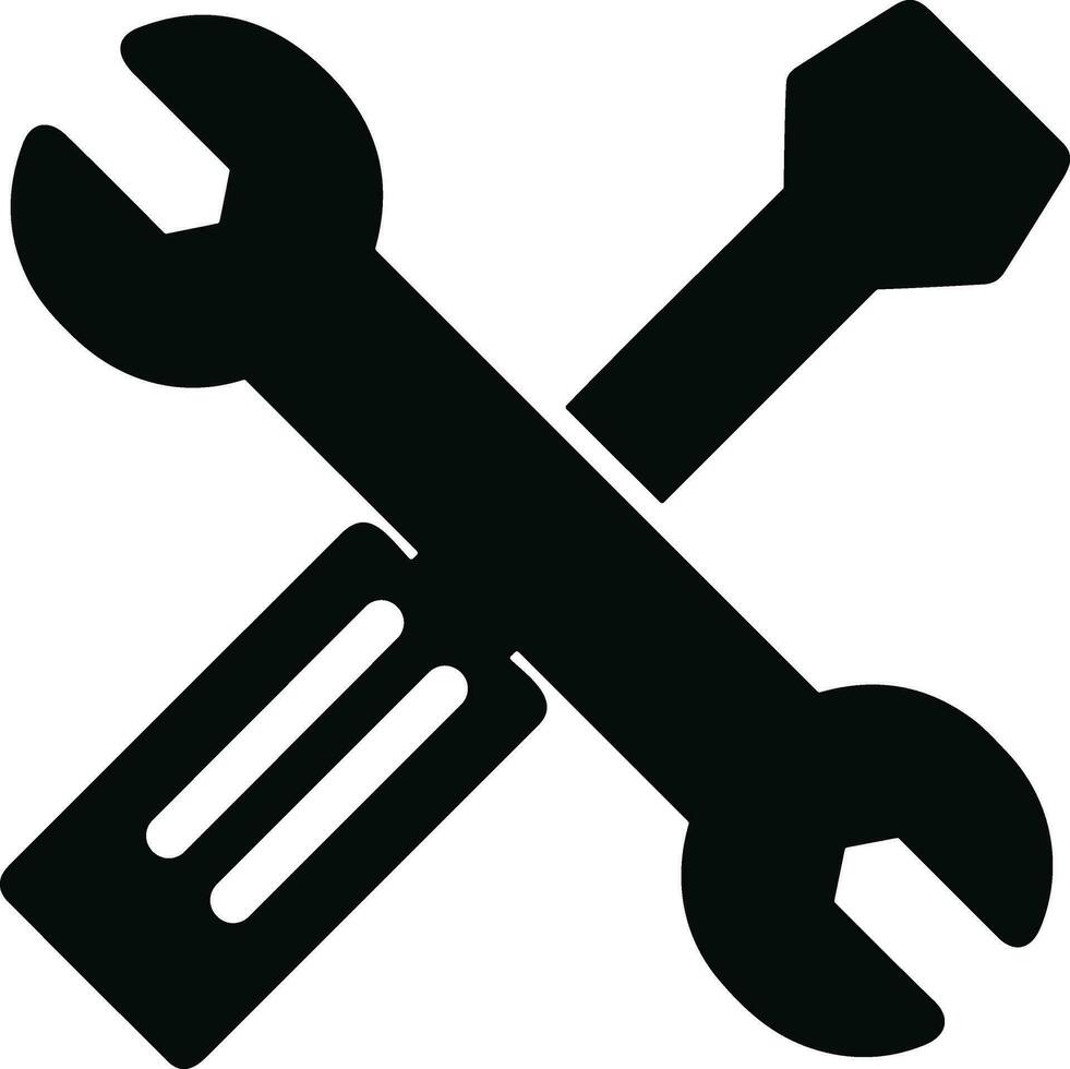 Schraubendreher Reparatur Symbol Symbol Vektor Bild. Illustration von das Fix Toolkit Design Bild. eps 10