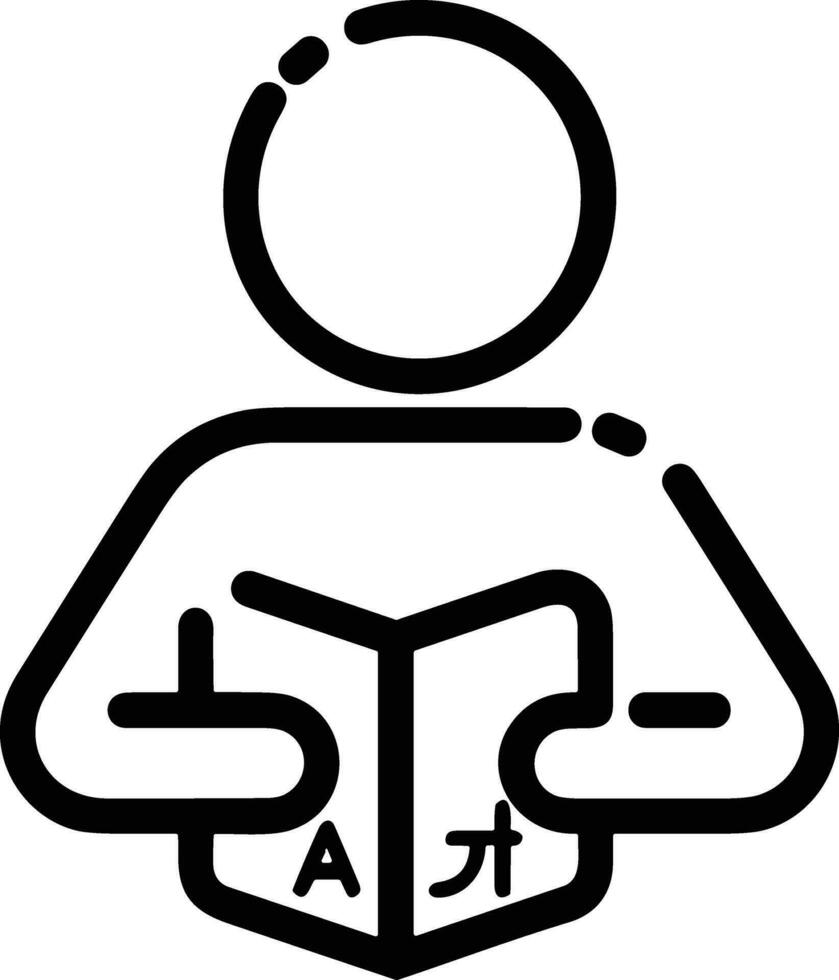 Lehrer Symbol Symbol Vektor Bild. Illustration von das Ausbildung Geschäft Schule Klassenzimmer Symbol Design Bild