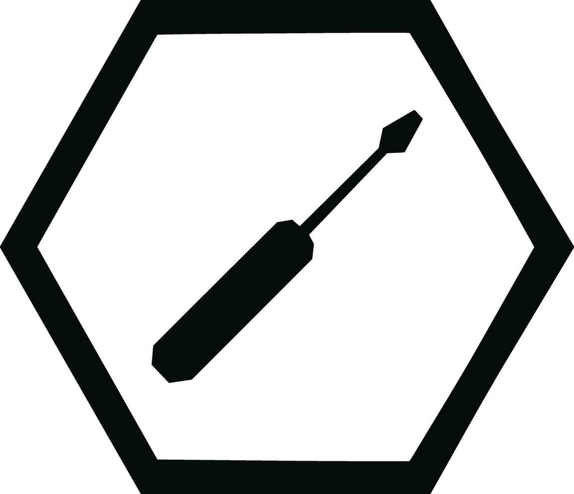 skruvmejsel reparera ikon symbol vektor bild. illustration av de fixera toolkit design bild. eps 10