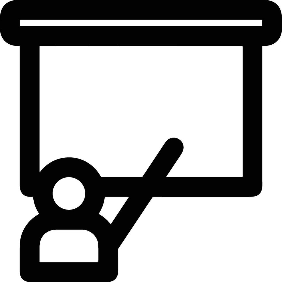 lärare ikon symbol vektor bild. illustration av de Träning företag skola klassrum ikon design bild