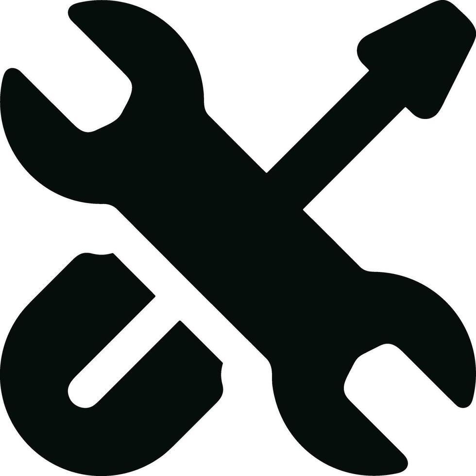 skruvmejsel reparera ikon symbol vektor bild. illustration av de fixera toolkit design bild. eps 10