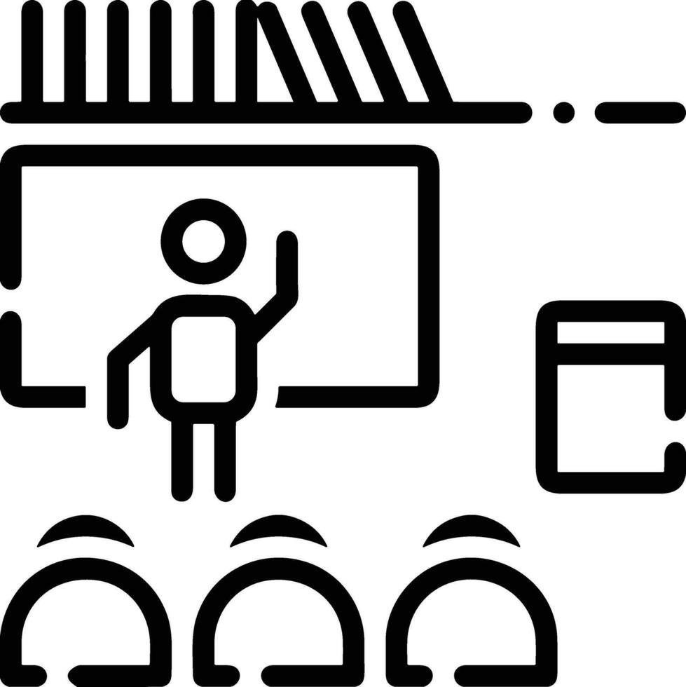 Lehrer Symbol Symbol Vektor Bild. Illustration von das Ausbildung Geschäft Schule Klassenzimmer Symbol Design Bild