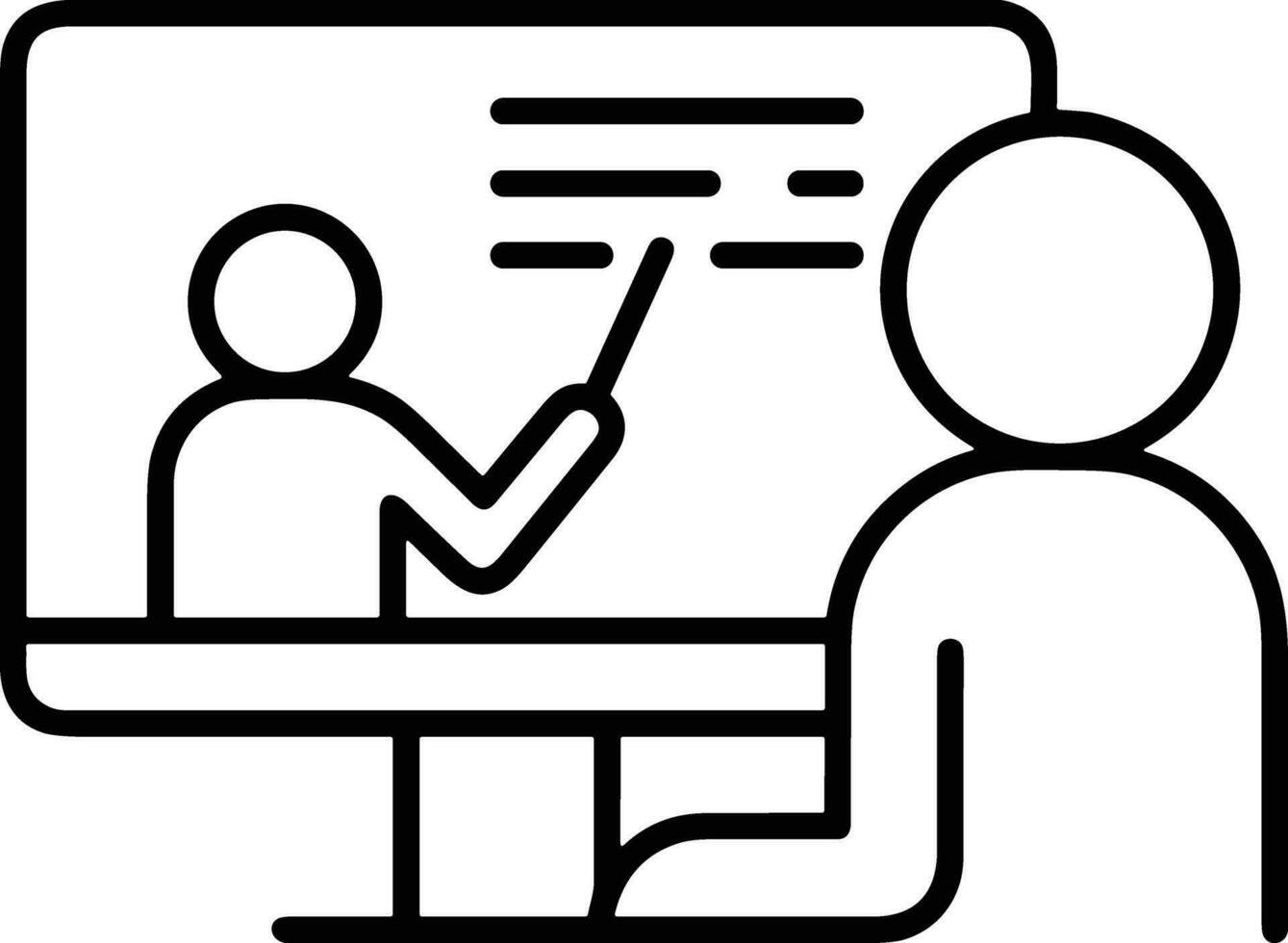 Lehrer Symbol Symbol Vektor Bild. Illustration von das Ausbildung Geschäft Schule Klassenzimmer Symbol Design Bild