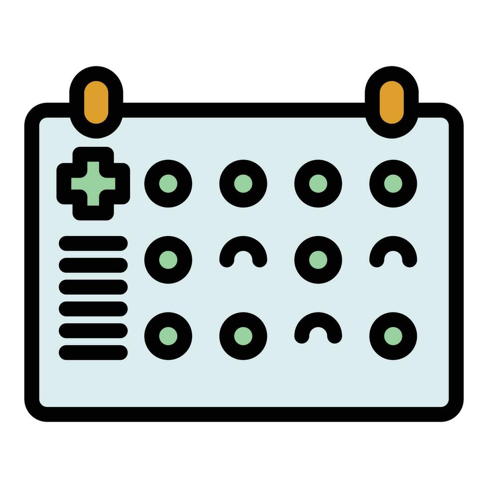 medicinsk schema ikon vektor platt