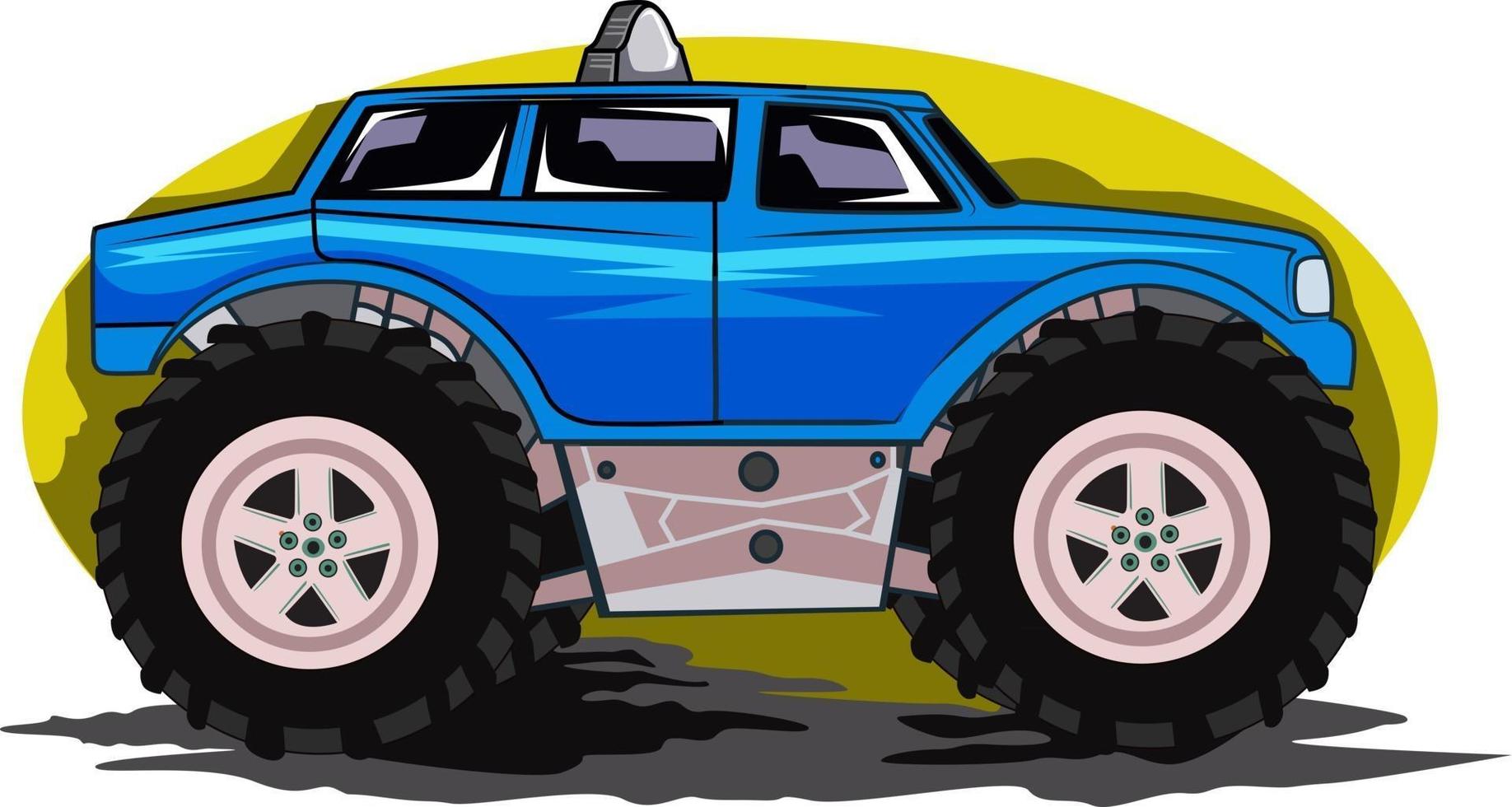 große Off-Road-Auto-Illustration Handzeichnung vektor