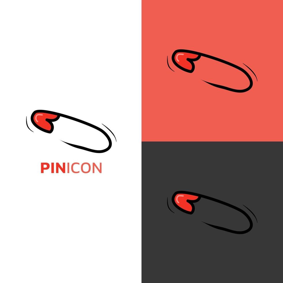 pin kawaii ikon logotyp för baby och barn söt tecknad handritad doodle ikon klistermärke vektor