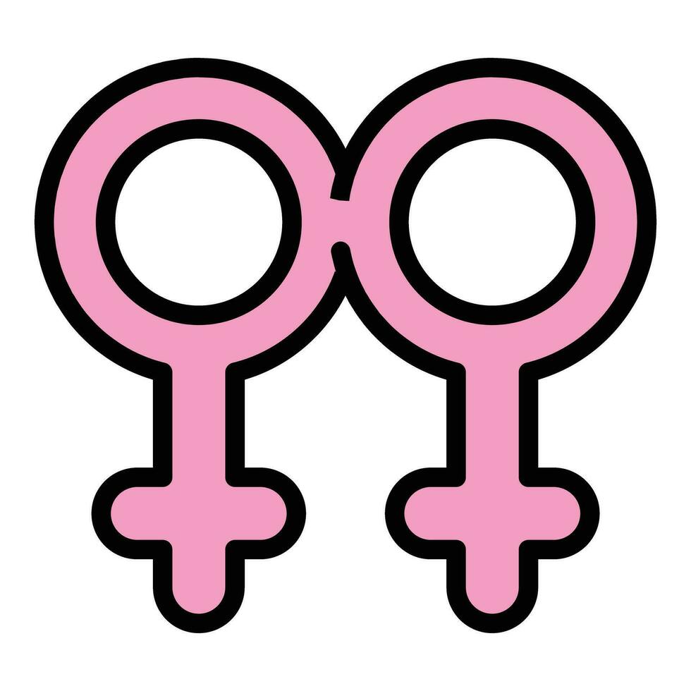 lgbt Stereotyp Symbol Vektor eben